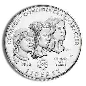 2013-W $1 Girl Scouts Silver Commem - BU