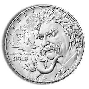 2016-P $1 Mark Twain Silver Commem - BU