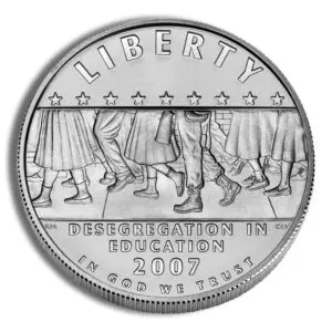 2007-P $1 Little Rock, Deseg Silver Commem - BU