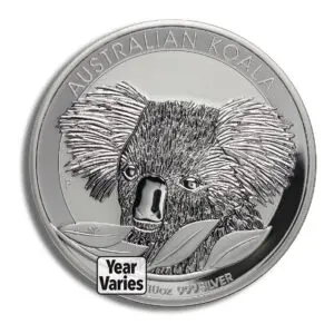 Australian Silver Koala - 10 oz - BU (Year Varies)