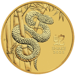 2025 1/4 oz Australia Gold Lunar Snake BU - Series III