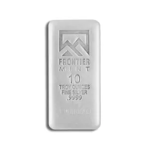 10 oz Silver Bar - Frontier Mint (Frosted)