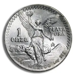 1985 1 oz Silver Mexican Libertad - BU