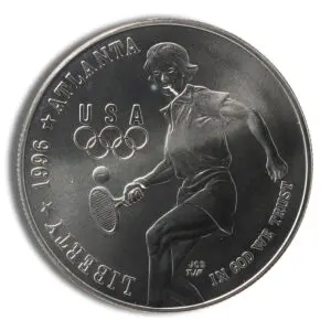 1996-D $1 Tennis Silver Commem - BU