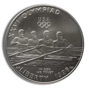 1996-D $1 Rowing Silver Commem - BU