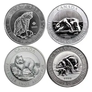 Canadian 1.5 oz Wildlife Silver Coin (Year/Design Varies)