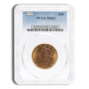 $10 Gold Liberty Eagle - PCGS MS63