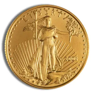 2001 1/4 oz Gold Eagle $10 NGC MS69