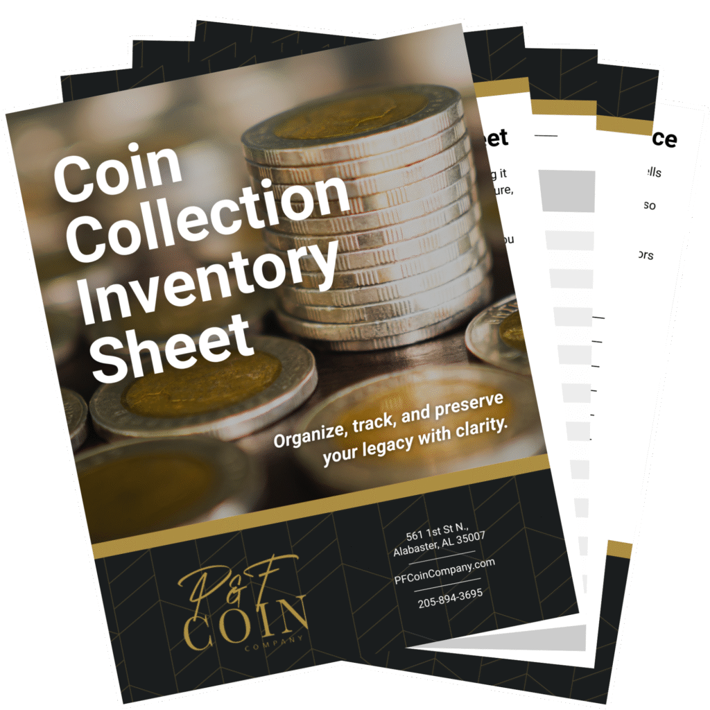 Coin Collection Inventory Sheet