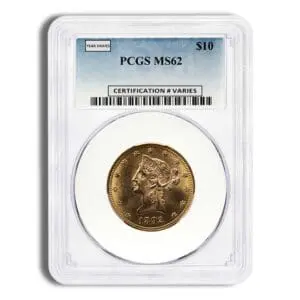 $10 Gold Liberty Eagle - PCGS MS62