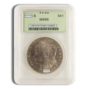 Pre-1921 Morgan Dollar - PCGS MS65 (Toned)