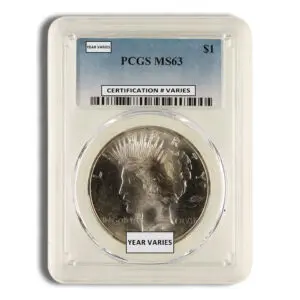 Peace Dollar - PCGS MS63 (Toned)