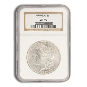 Pre-1921 Morgan Dollar - NGC MS65
