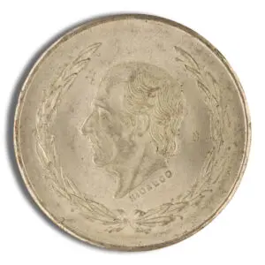 1951-1954 Mexico 5 Pesos Hidalgo Silver Coin (Avg Circ)