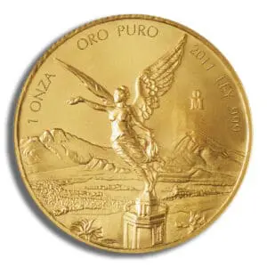 2014 1 oz  Mexican Gold Libertad - BU