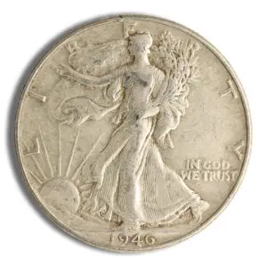 $1 FV 90% Silver Walking Liberty Half Dollars - XF