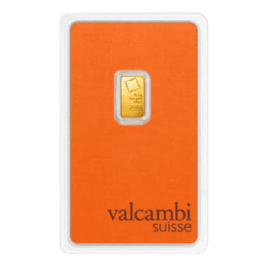 1/2 gram Gold Bar - Valcambi (Carded)