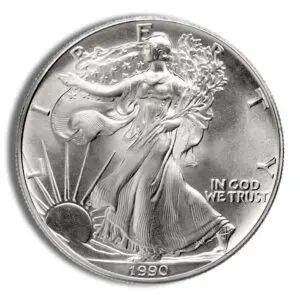 1990 Silver American Eagle - BU