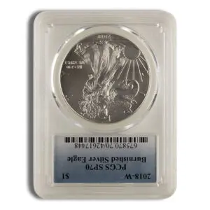 2018-W Burnished Silver Eagle PCGS SP70