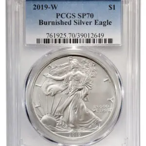 2019-W Burnished Silver Eagle PCGS SP70