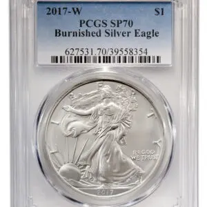 2017-W Burnished Silver Eagle PCGS SP70