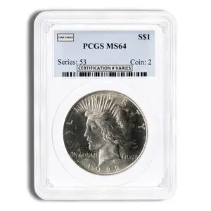 Peace Dollar - PCGS MS64