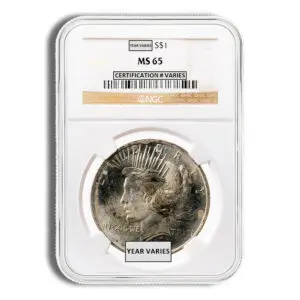 Peace Dollar - NGC MS65