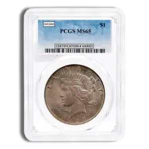 Peace Dollar - PCGS MS65