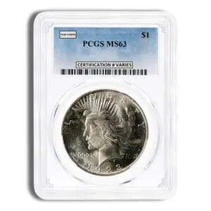 Peace Dollar - PCGS MS63