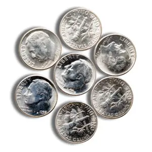 $1 FV 90% Silver Roosevelt Dimes - BU