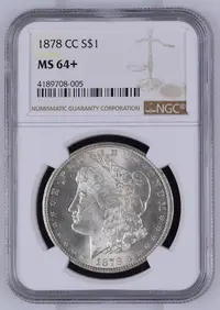 1878-CC $1 MS64+ NGC