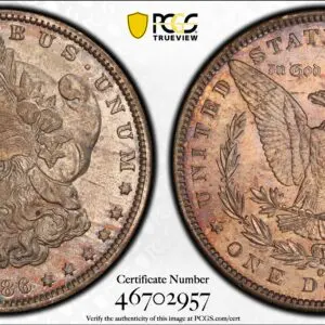 1886-O $1 MS62 PCGS