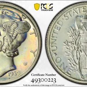 1939 10C PR68 PCGS