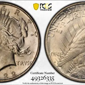 1922-D $1 MS65 PCGS