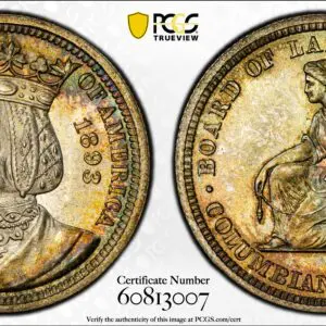 1893 25C ISABELLA MS66+ PCGS