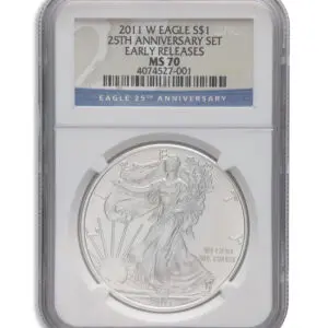 2011-W Burnished Silver Eagle NGC MS70 ER