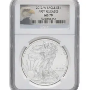 2012-W Burnished Silver Eagle NGC MS70 ER