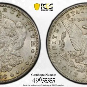 1890-CC $1 MS62 PCGS