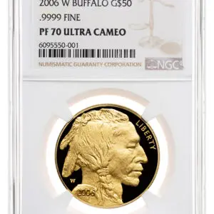 2006-W $50 Proof Gold Buffalo NGC PF70