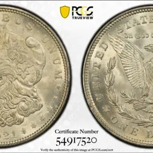 1921 $1 MS67 PCGS