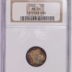 1892 10C MS65 NGC