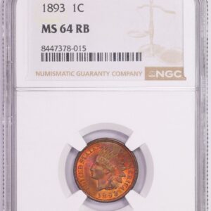 1893 1C MS64RB NGC