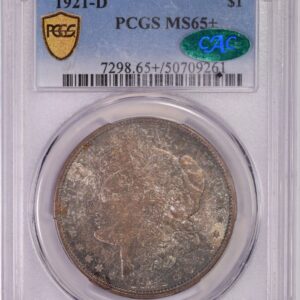 1921-D $1 MS65+ PCGS
